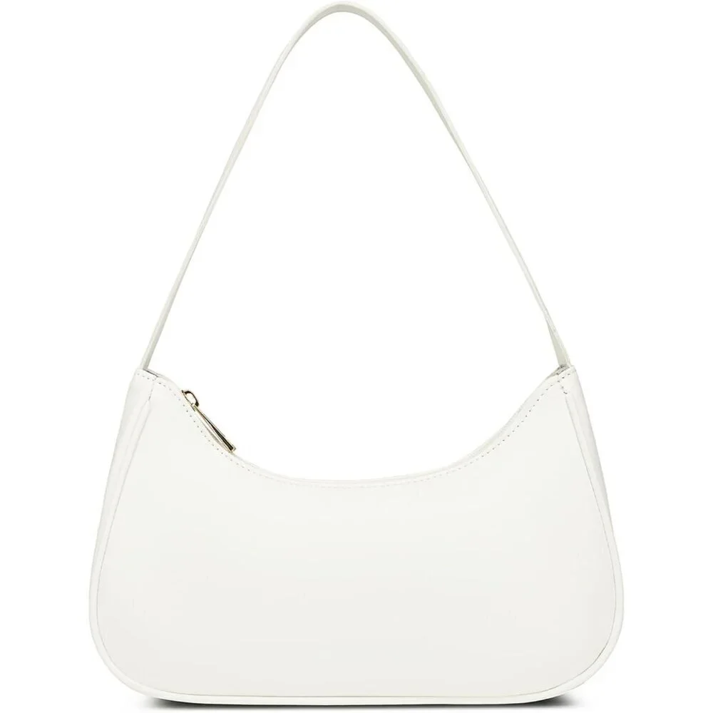 Vegan Leather Shoulder Bag Women Hobo Tote Purse Clutch Zipper Closure